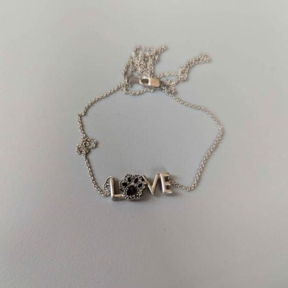 Stirling Silver Dog Love Bracelet